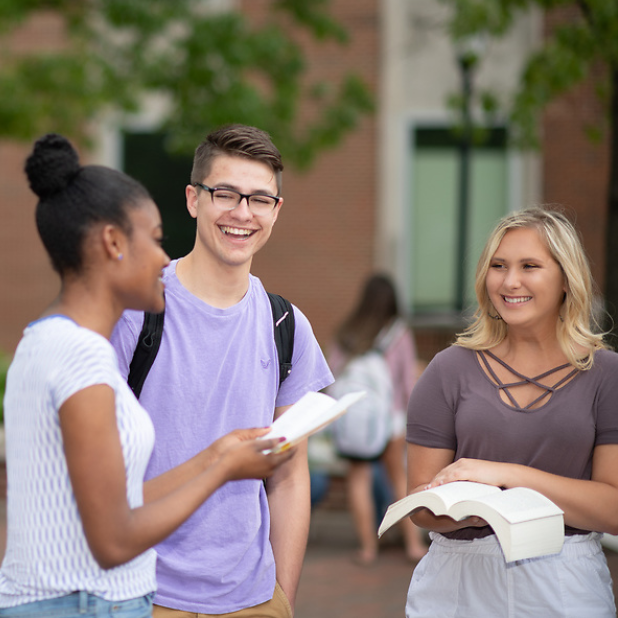 Students Laughing Together