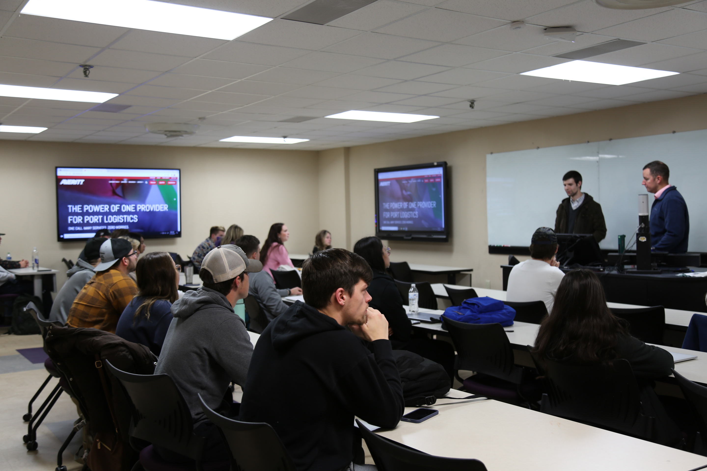 Averitt employee teaching a class