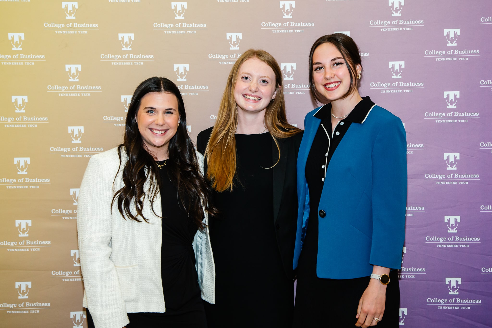 Sophie Wells, Emma Parson, and Jocelyn Hayes at the 2025 Level Up Banquet