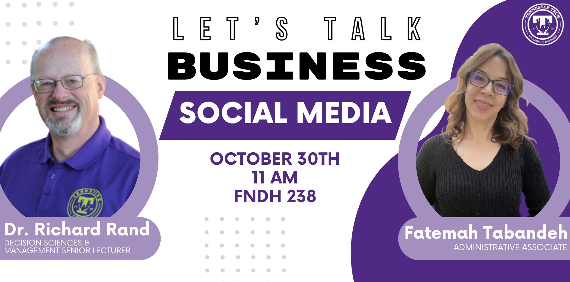 Let's Talk Business: Social Media Rand and Tabandeh