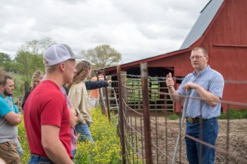 An animal science lab is taught at Shipley Farm