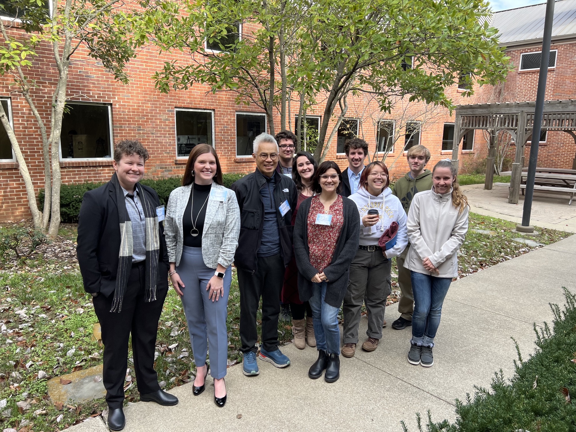 group of students and Dr. Li