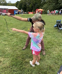 A young child participating in the 2024 JAKES Day