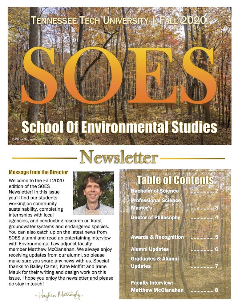SOES Fall 2020 Newsletter