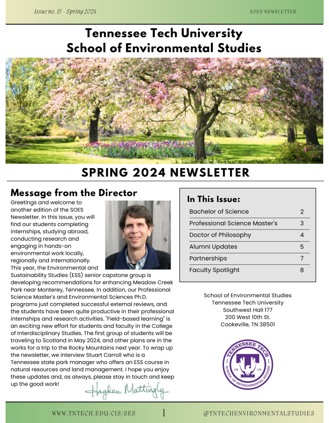 SOES Spring 2024 Newsletter