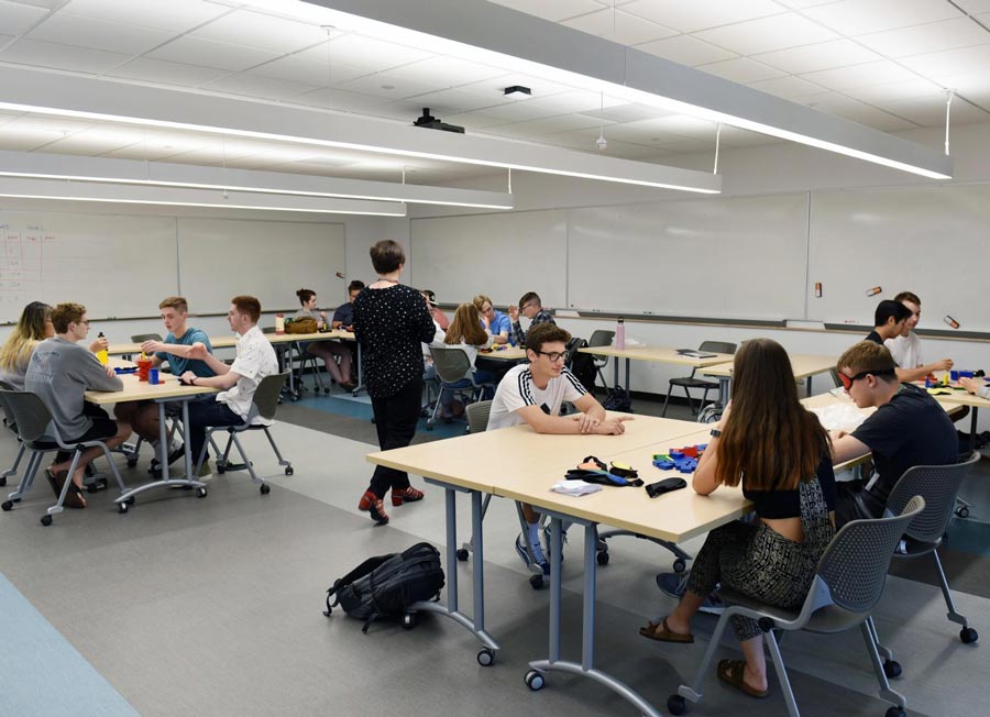 Stock photo of classroom setting.