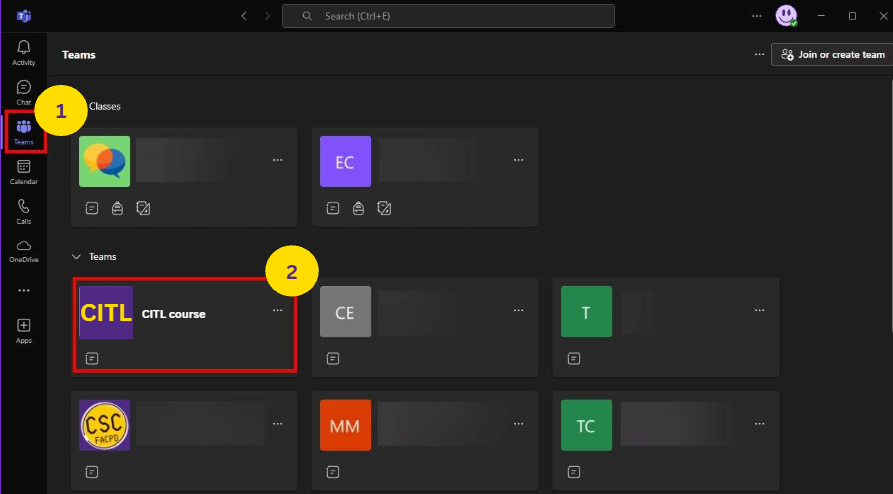 D2L/iLearn Course is visible in Microsoft Teams