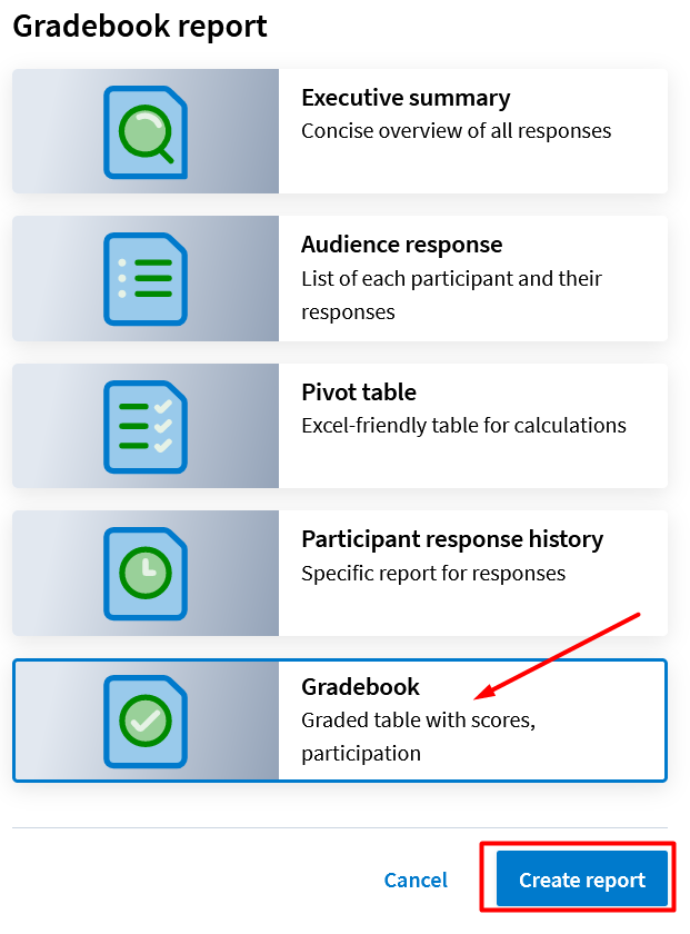 Select Gradebook