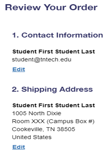 Revuew Order Form Example