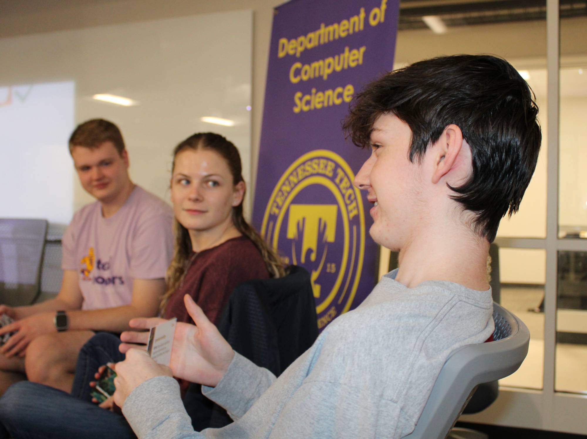 Two students talking