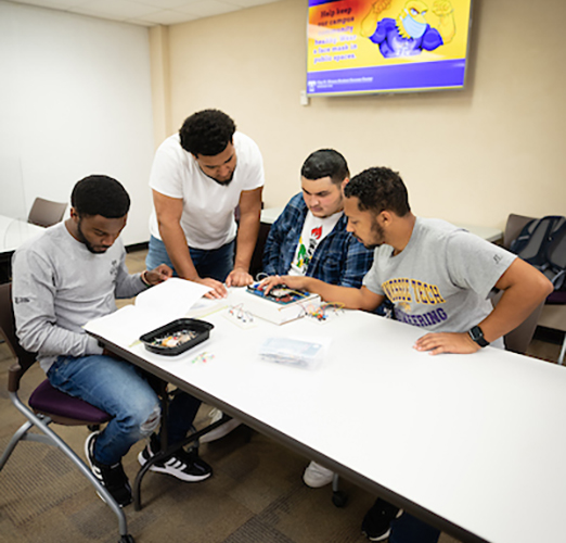 Students in a classroom