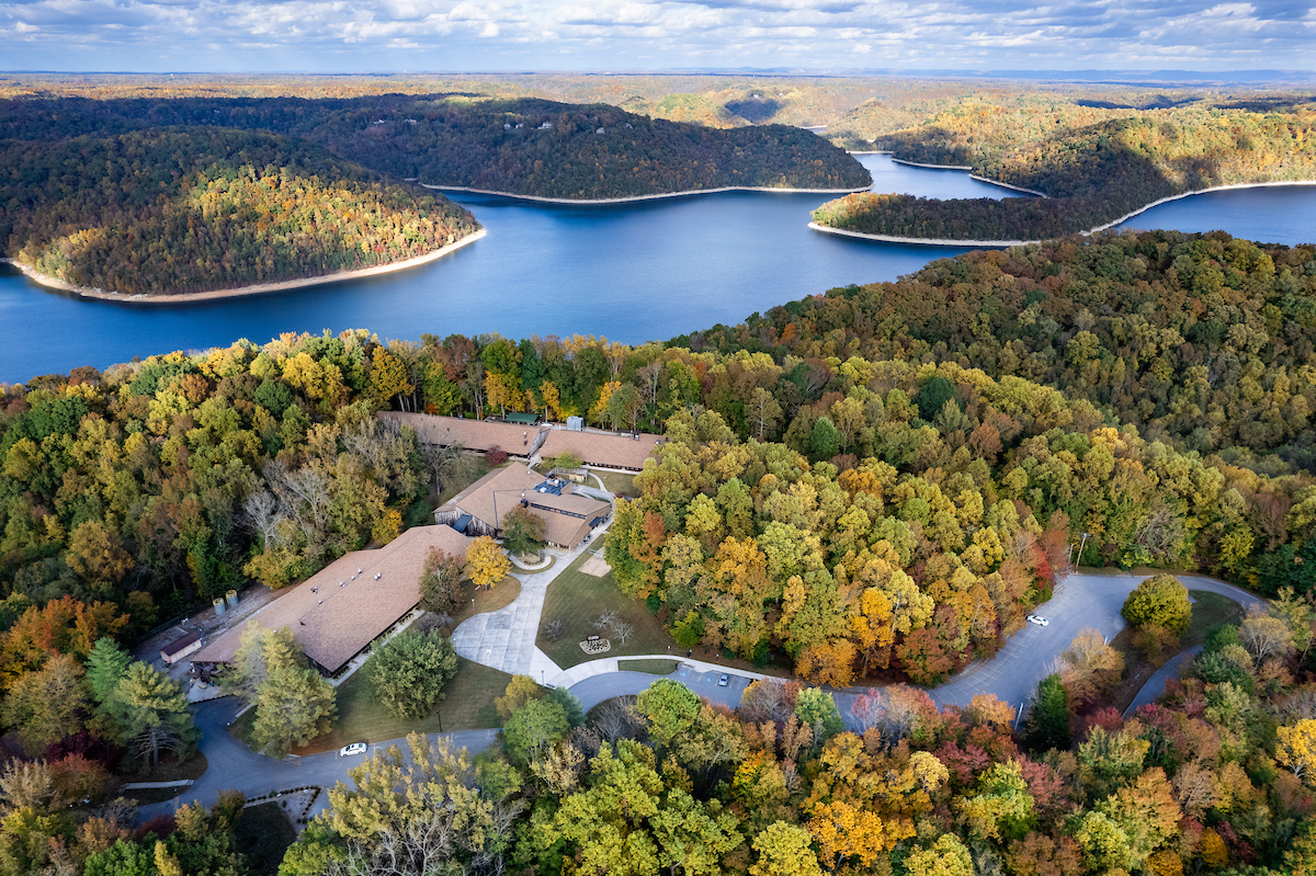 Aerial view of the Appalachian Center for Craft