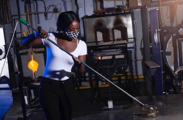Kayla Sanford working
