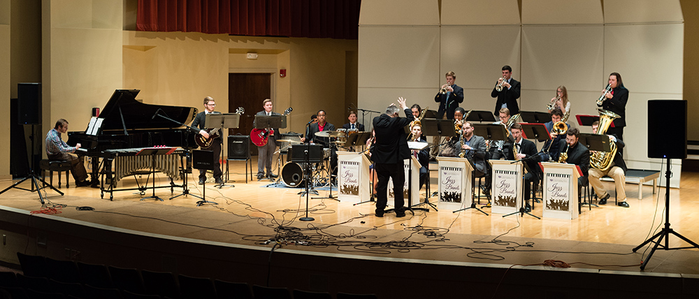 Jazz Band Playing in BFA Auditorium