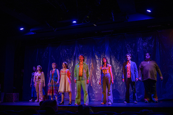 Godspell opening scene with entire cast 