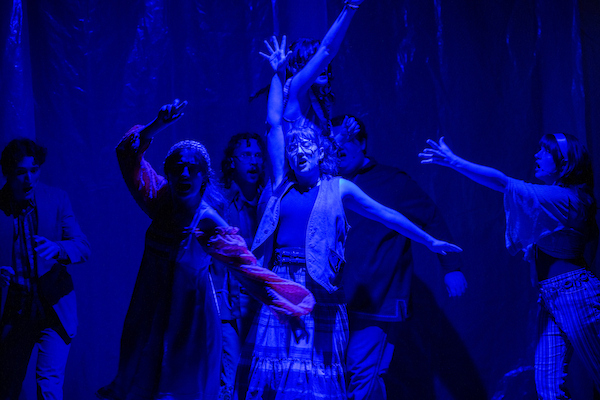 Godspell, Peggy surrounded by cast dancing 