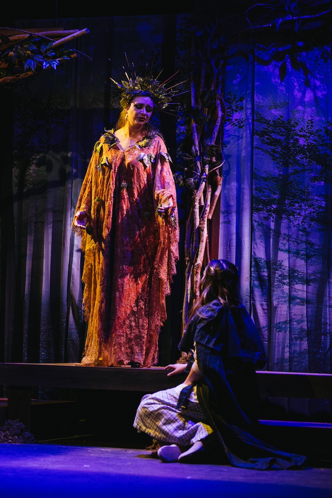 Into the Woods, Cinderella's Mother, played by Faith Manganaro who also played the voice of the Giant