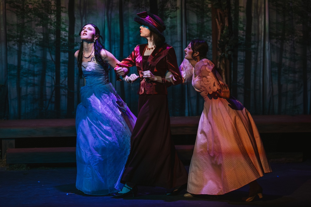 Into the Woods, Florinda, Cinderella's Step-Mother, and Lucinda in the woods
