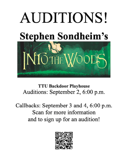 Into The Woods audition notice