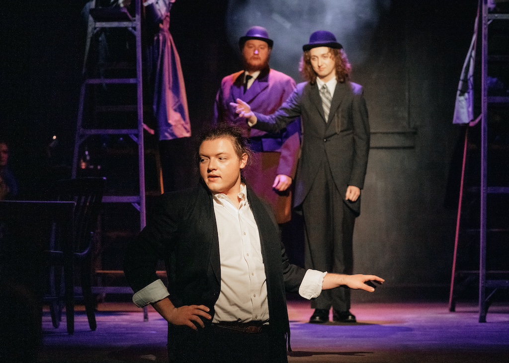 Simon Stimson of Our Town on stage at the Backdoor Playhouse 