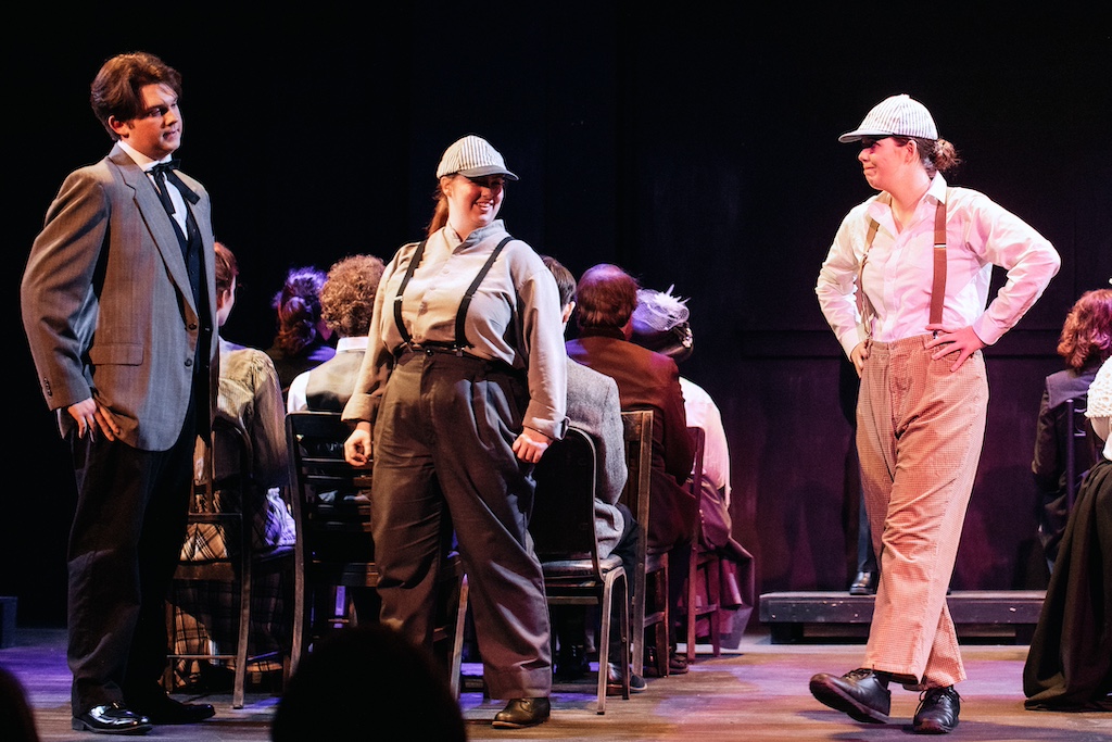 George Webb and Baseball Players of Our Town on stage at the Backdoor Playhouse 