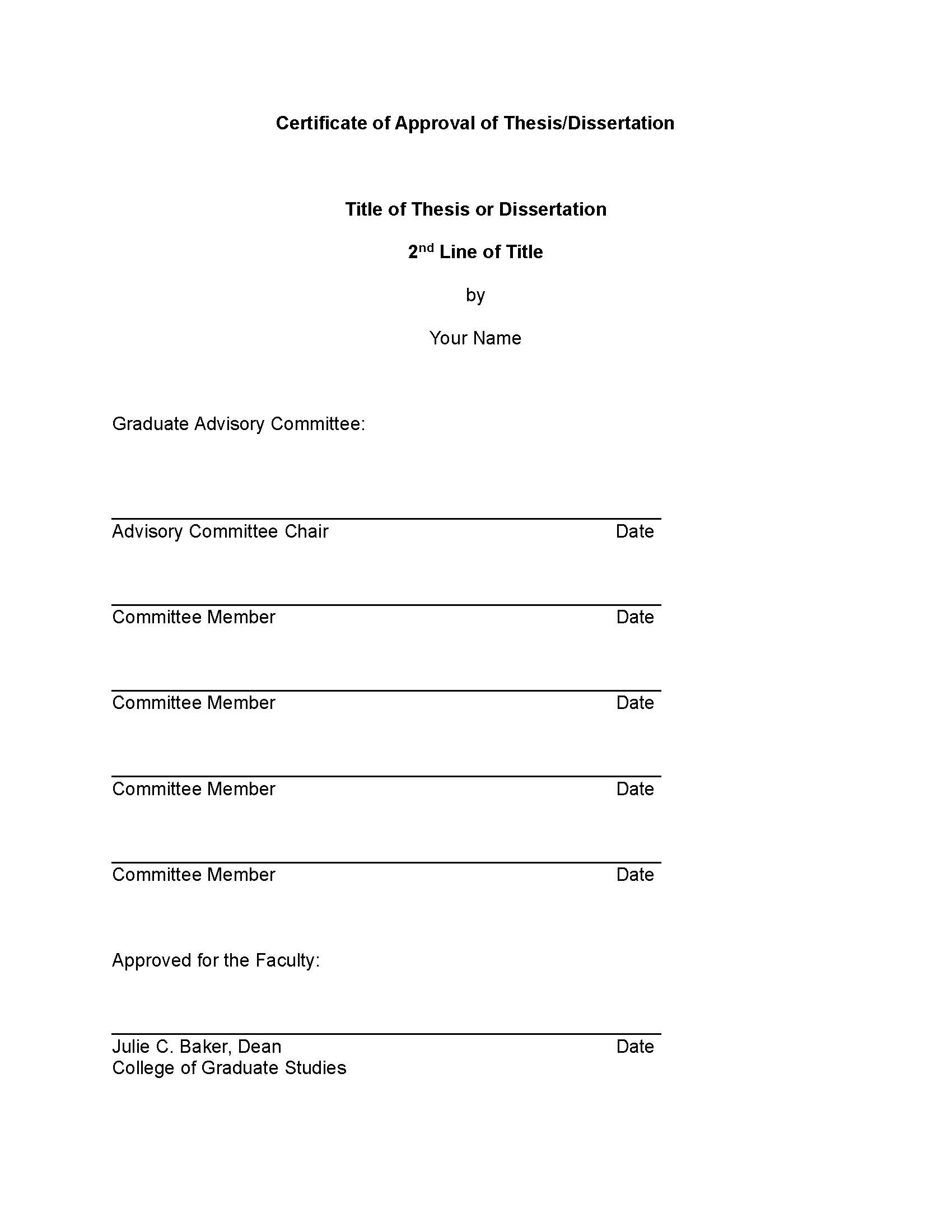 Certificate of Approval Example of Certificate of Approval