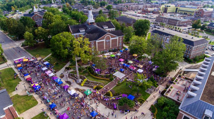Ariel view of Mix & Mingle