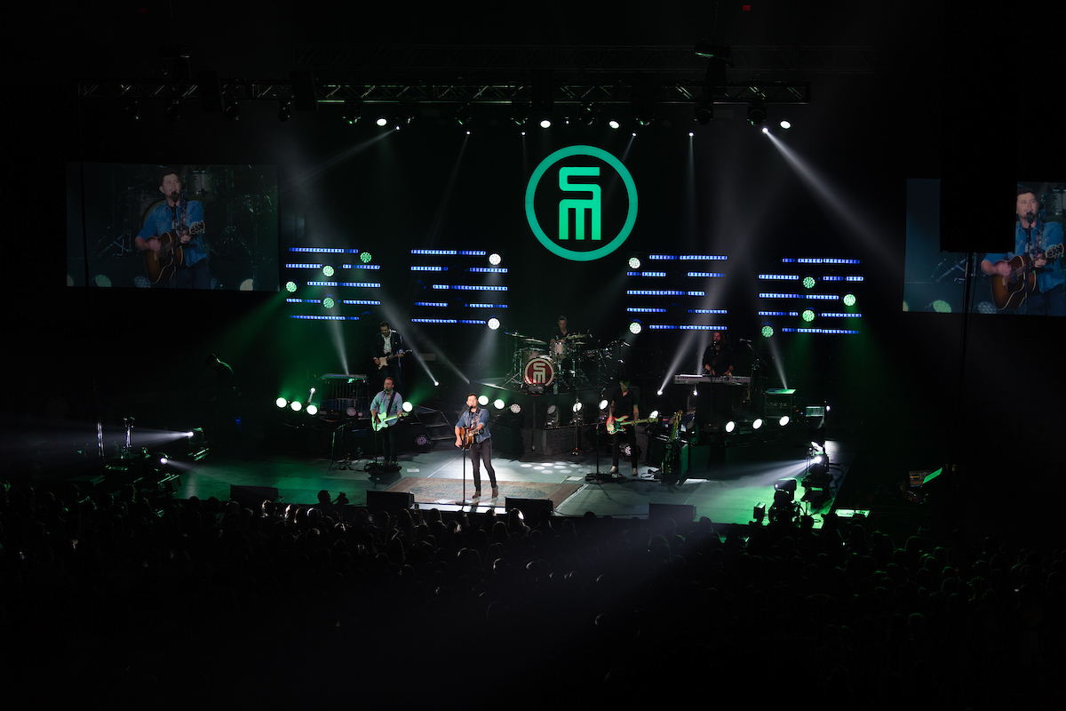 Scotty McCreery on stage.