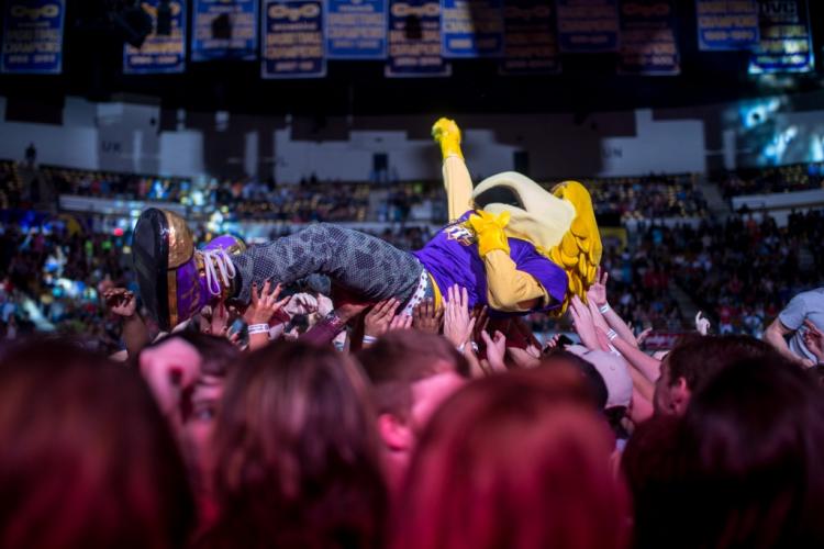 Awesome Eagle crowd surfing at SOLO Concert