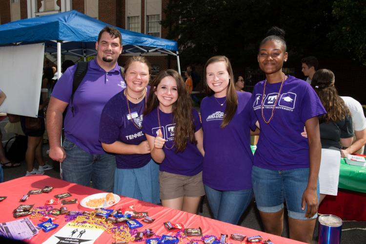 Student group posing.