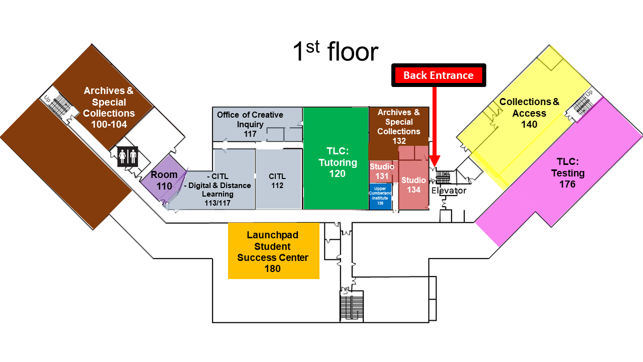 Library First Floor Map