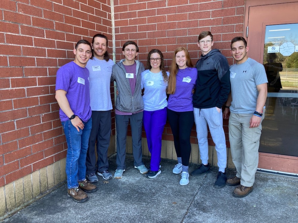 Tech student free clinic workers