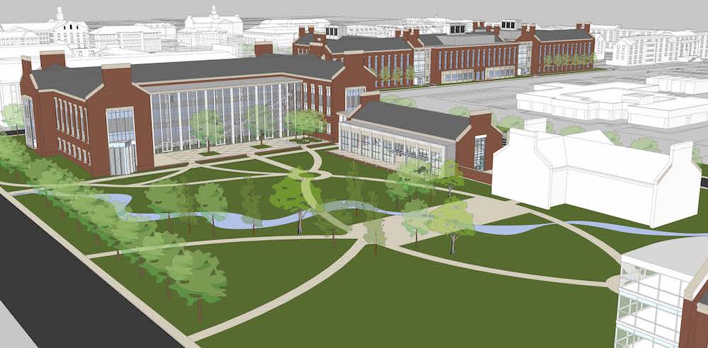 Artist's rendering of new engineering building