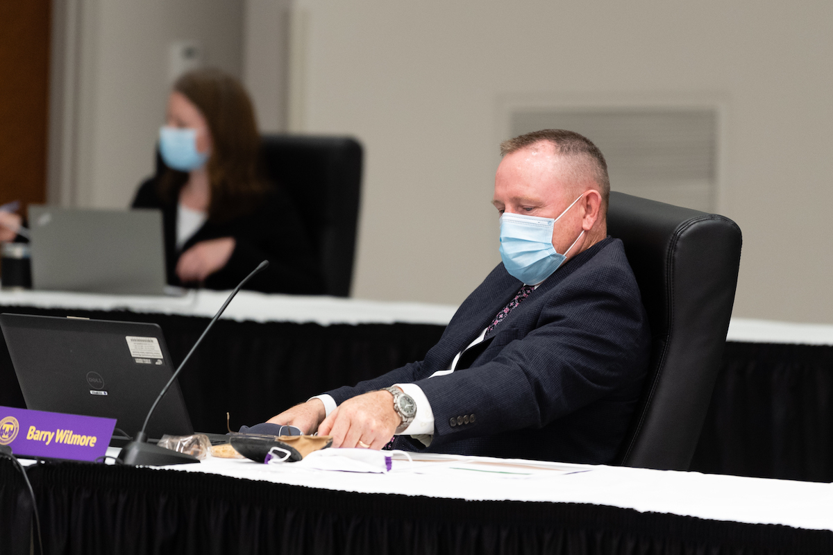 Astronaut Barry Wilmore attended last week's Tech Board of Trustees meeting. It was announced earlier this week he will be returning to space to command a space test flight.