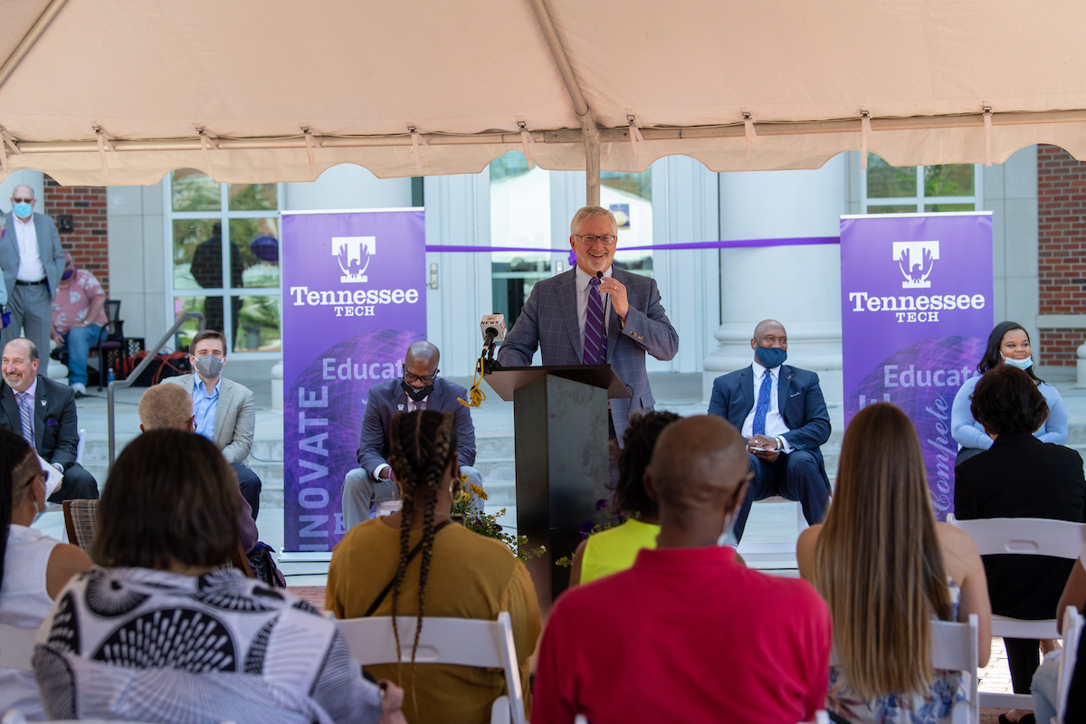 It was a big day for Tennessee Tech as students, faculty, staff, alumni and special dignitaries helped dedicate and celebrate the grand openings of the two biggest buildings on campus — the Laboratory Science Commons and the Marc L. Burnett Student Recreation and Fitness Center.