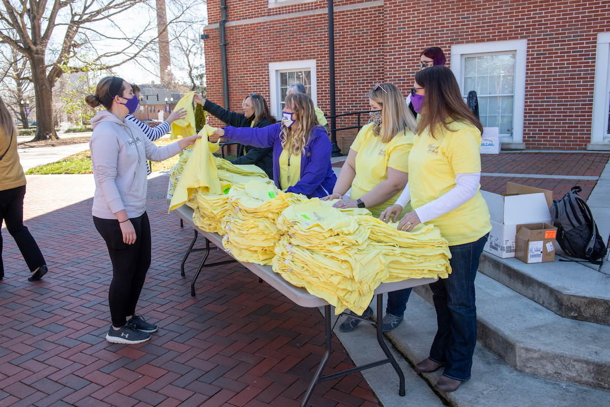 A ceremony was held Wednesday morning on Centennial Plaza where students, faculty and staff gathered to listen to various speakers recant that fateful day, give thanks and discuss the reaction and response campus had to the tornado.