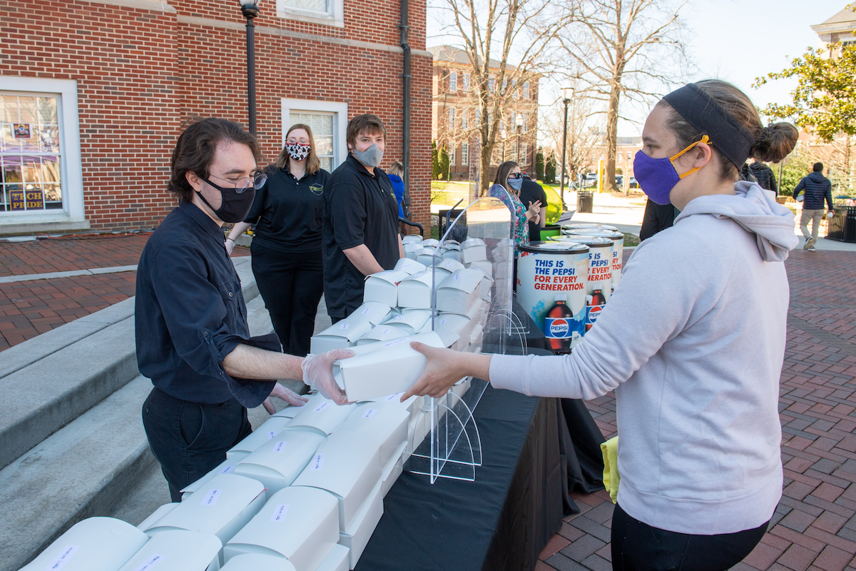 A ceremony was held Wednesday morning on Centennial Plaza where students, faculty and staff gathered to listen to various speakers recant that fateful day, give thanks and discuss the reaction and response campus had to the tornado.