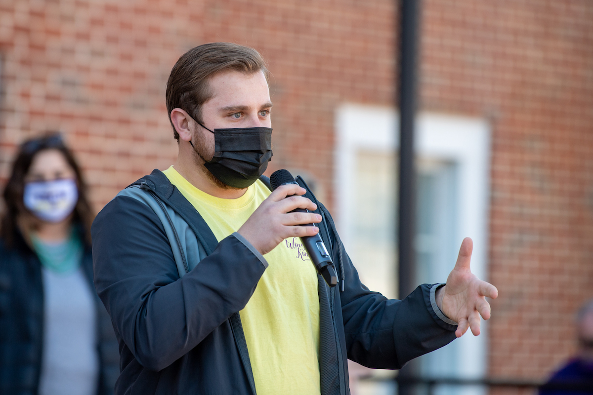 A ceremony was held Wednesday morning on Centennial Plaza where students, faculty and staff gathered to listen to various speakers recant that fateful day, give thanks and discuss the reaction and response campus had to the tornado.