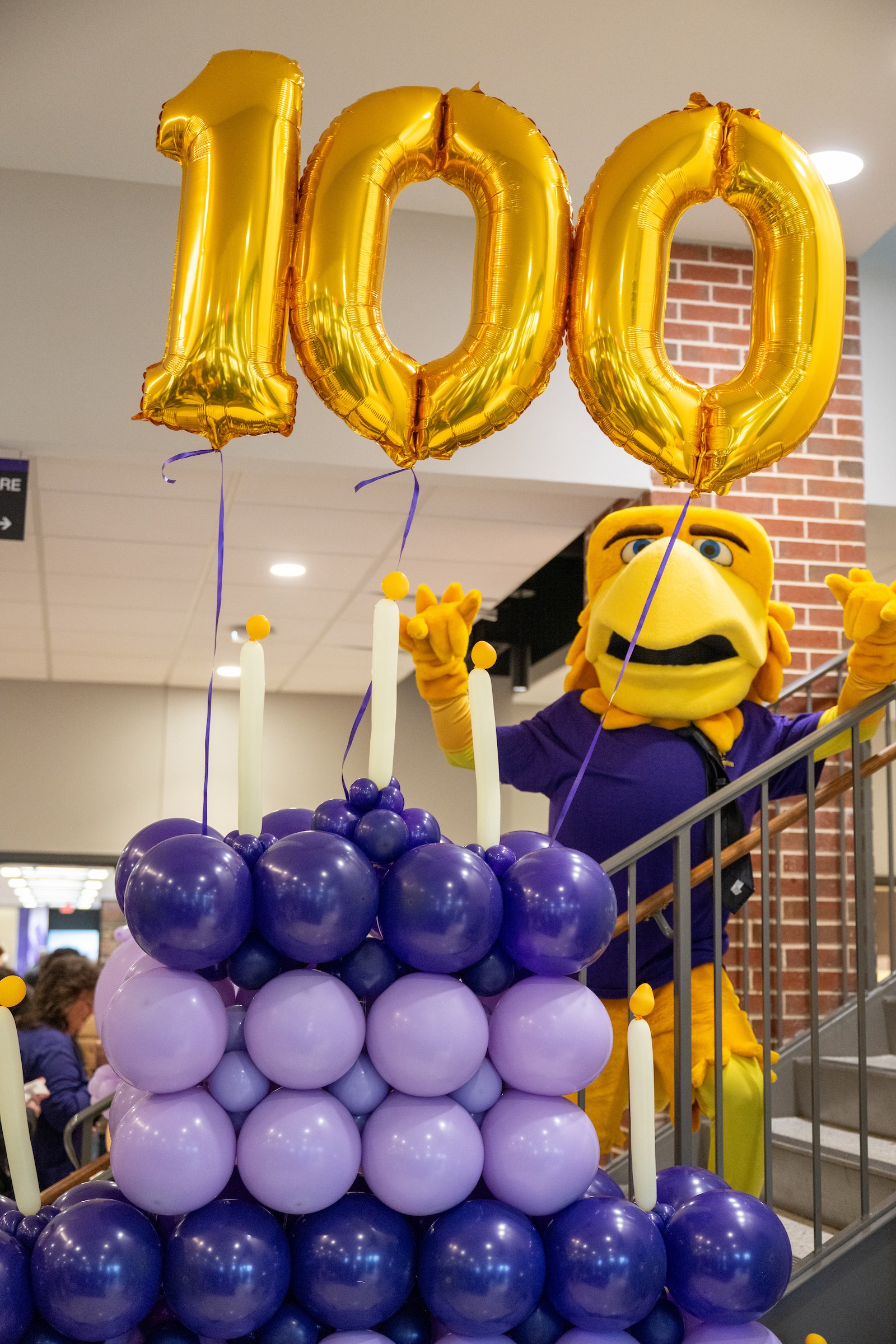 Tennessee Tech mascot Awesome Eagle is pictured at the university’s Feb. 13 celebration honoring 100 years as the Golden Eagles.  Tennessee Tech mascot Awesome Eagle is pictured at the university’s Feb. 13 celebration honoring 100 years as the Golden Eagles.