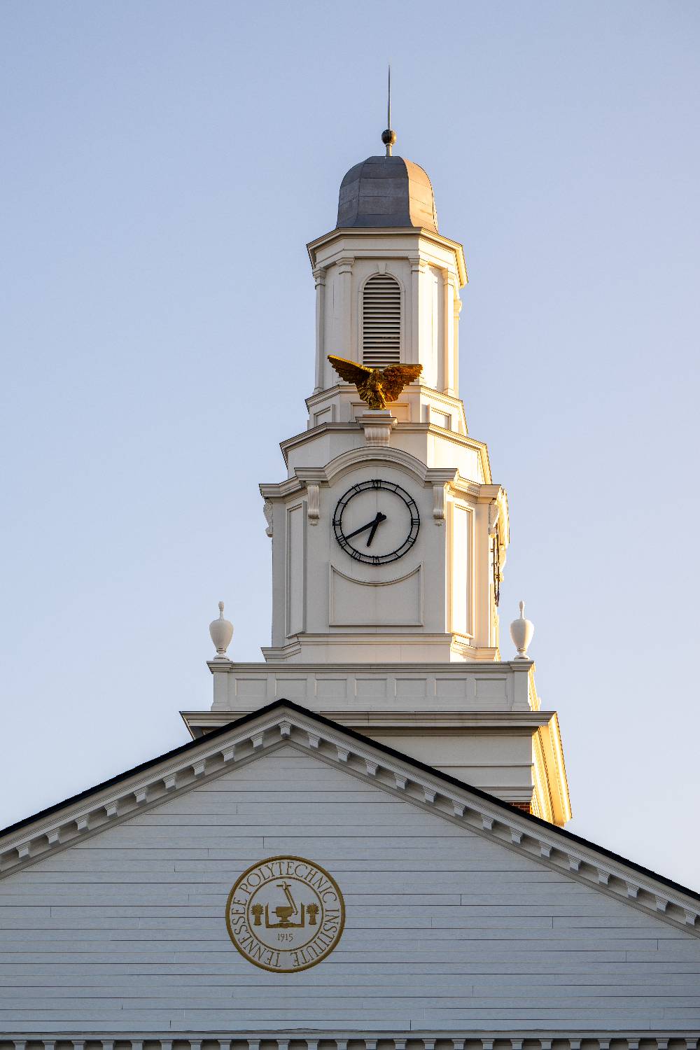 Cupola on Derryberry Hall on sunny day