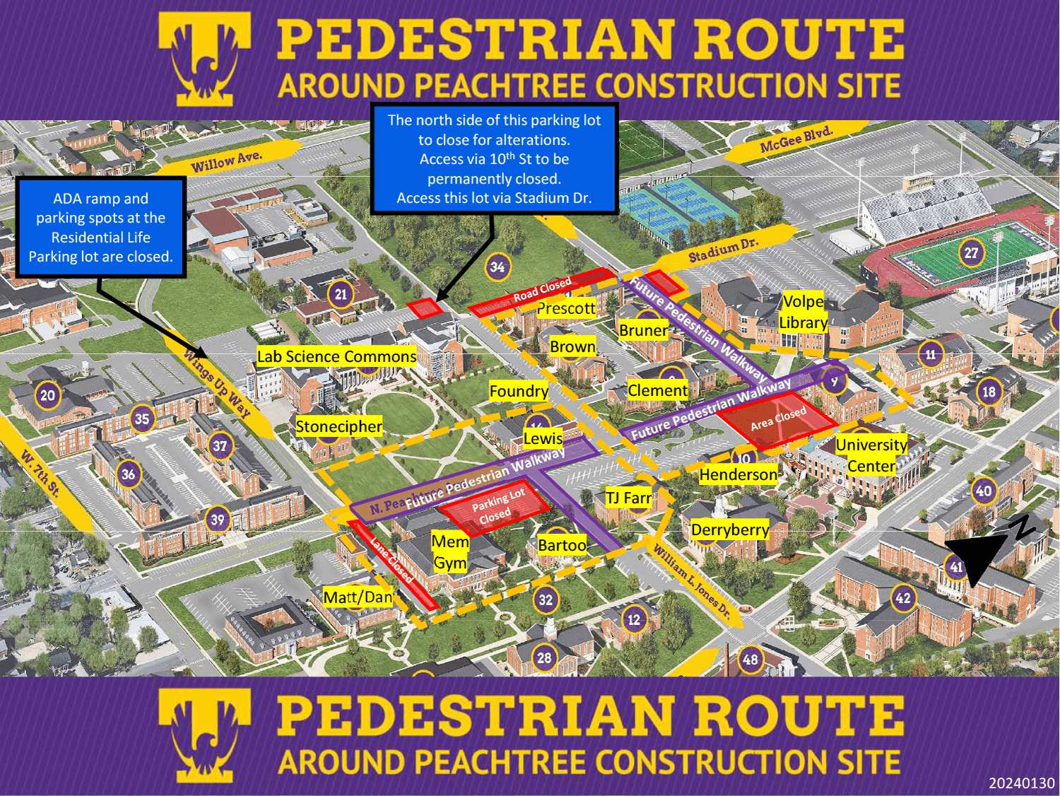 Peachtree Construction Map