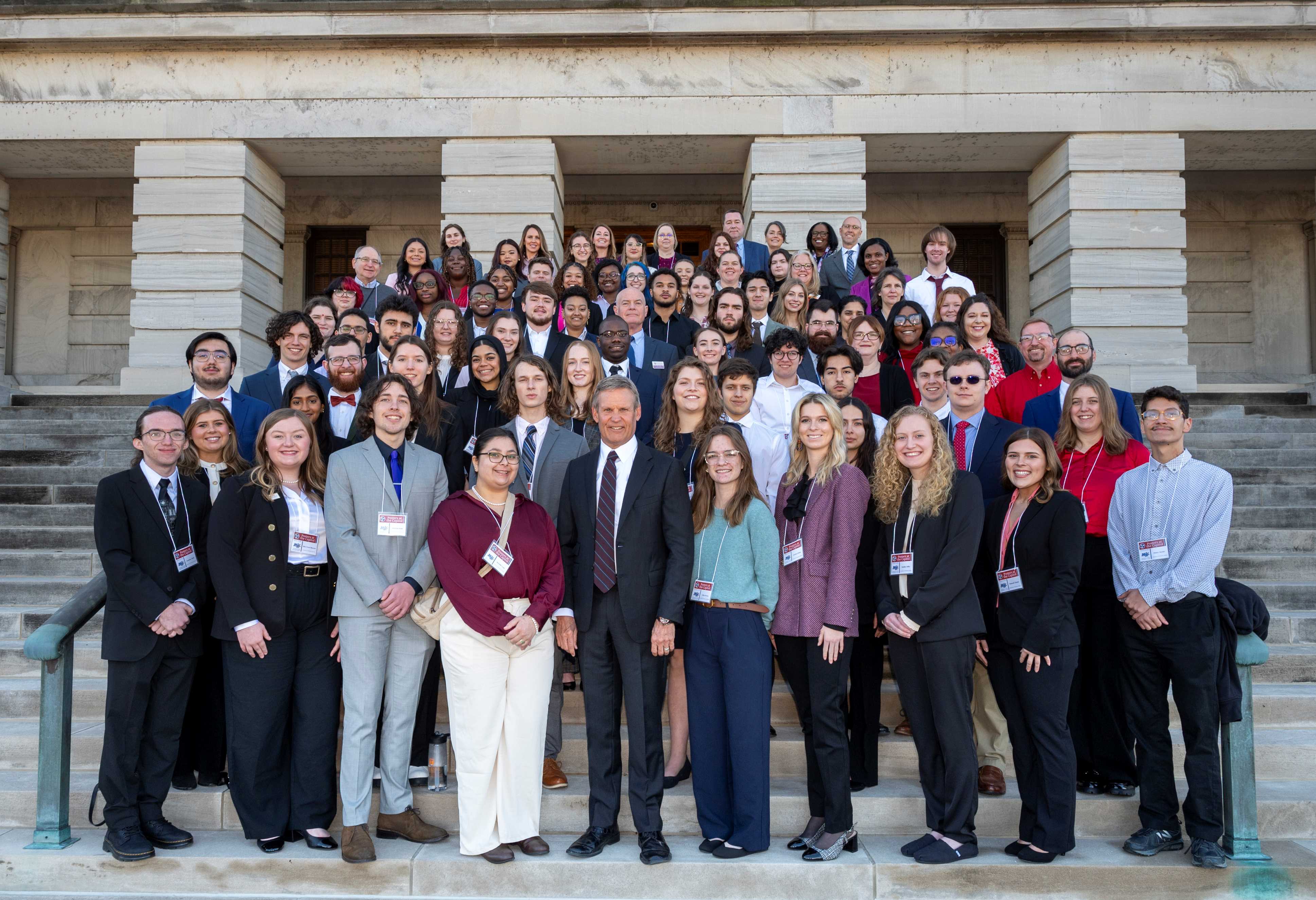 2024 Posters at the Capitol attendees, with Governor Bill Lee