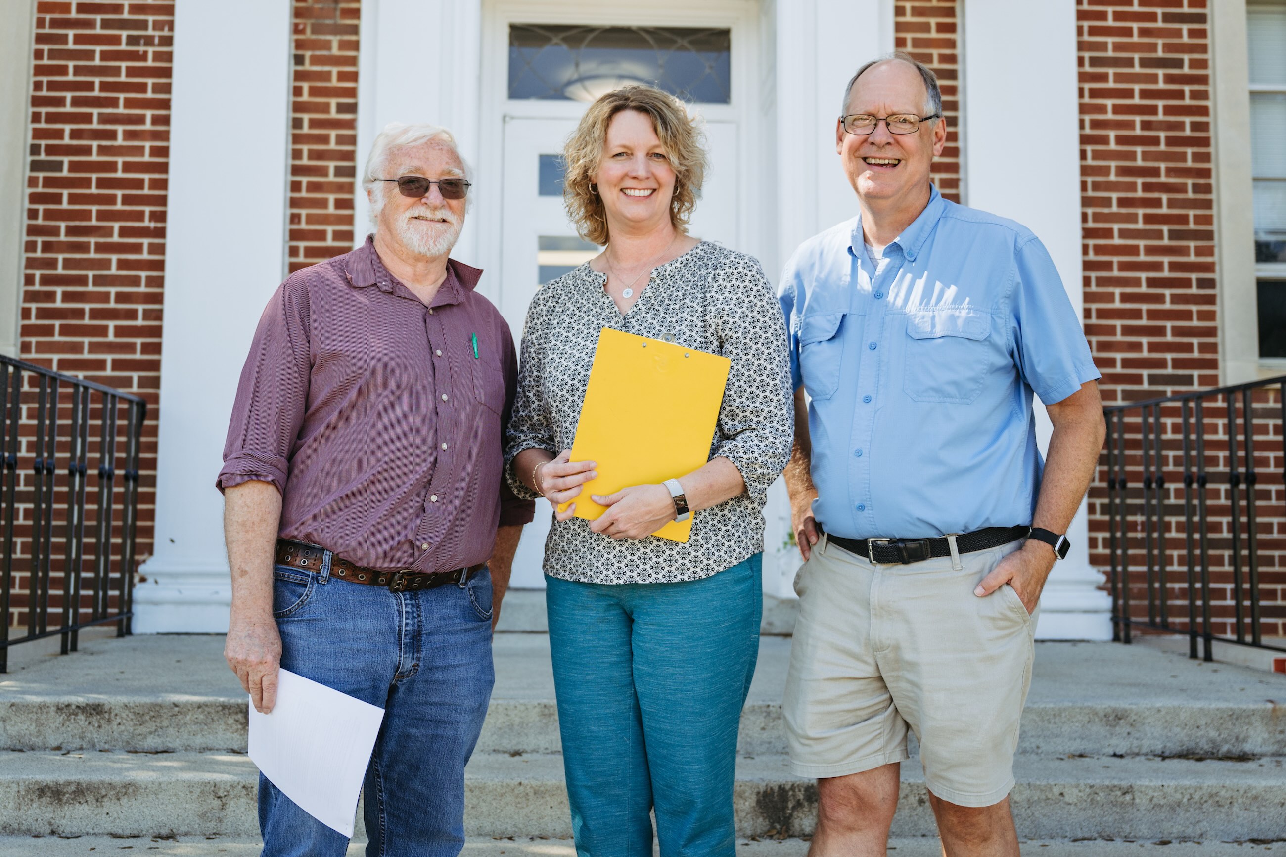 Stem Grant From left: Tennessee Tech faculty members Steve Robinson, Holly Anthony and Chris Wilson