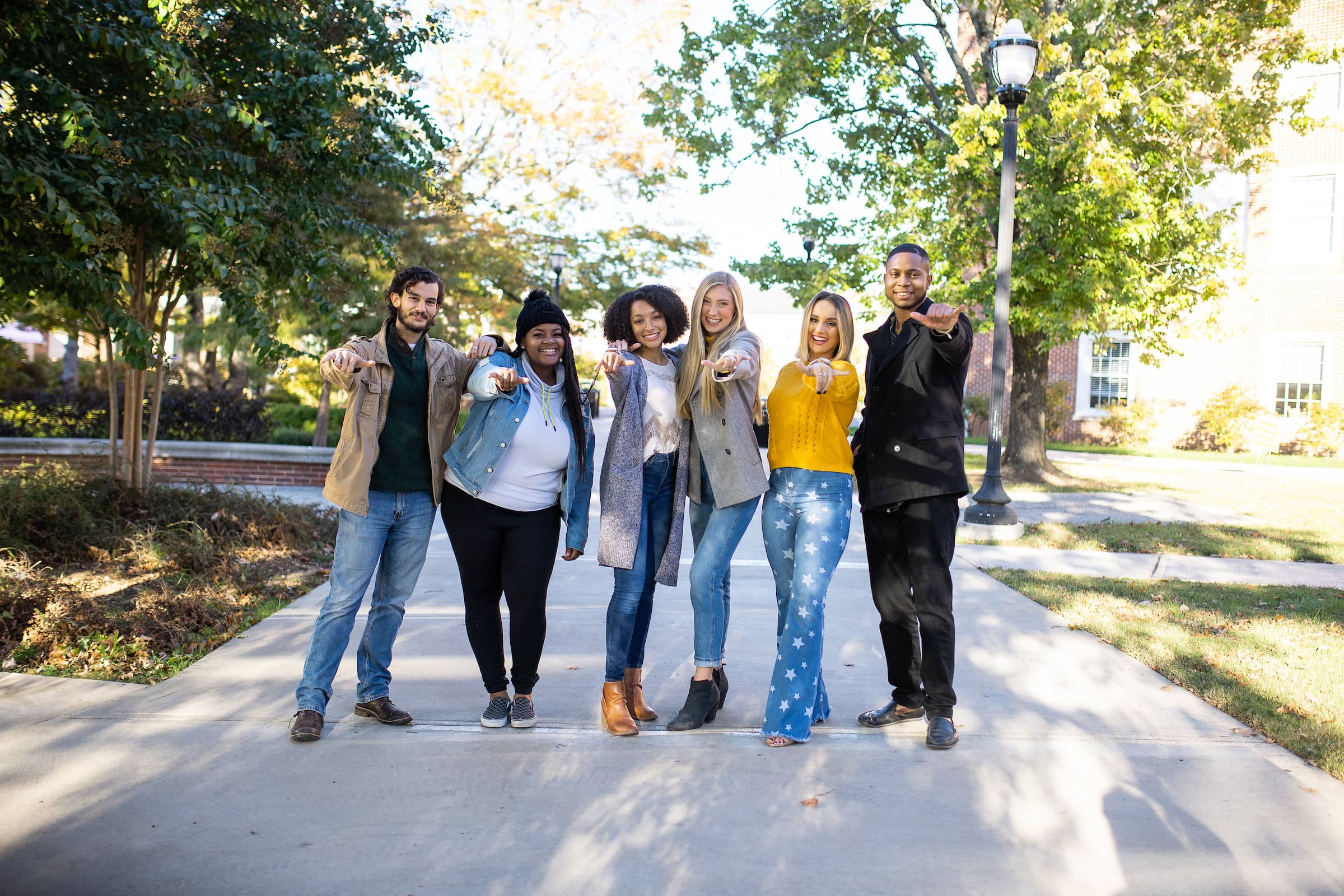 students smiling