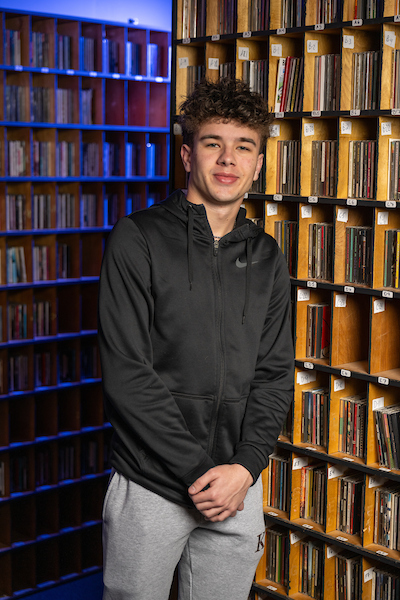 Carson Crouch in WTTU radio studio