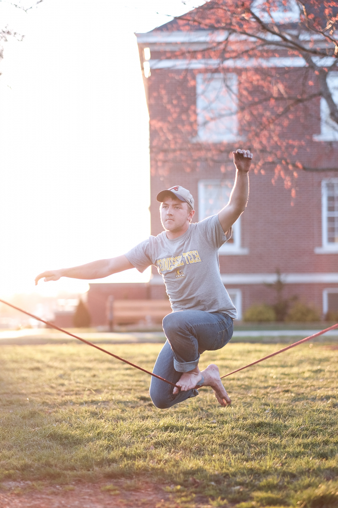 slacklining in sherlock park