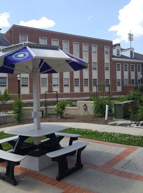 solar charging table