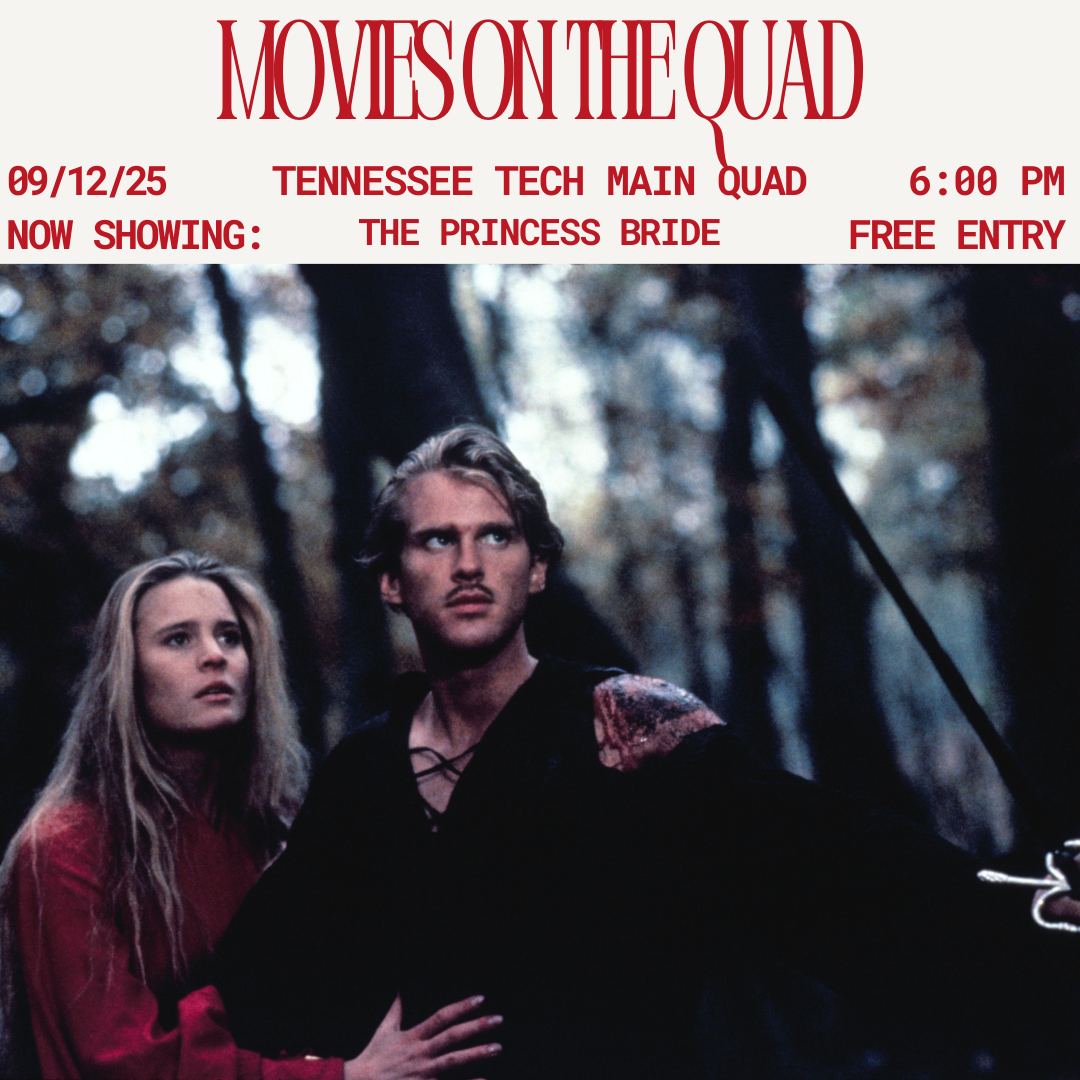 The Princess Bride showing on Sept. 12 at 6 PM on the main quad