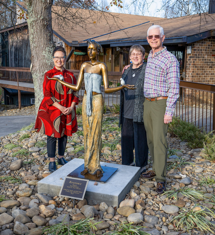 Kim Winkle and Bill and Sandy Miller with Reverence