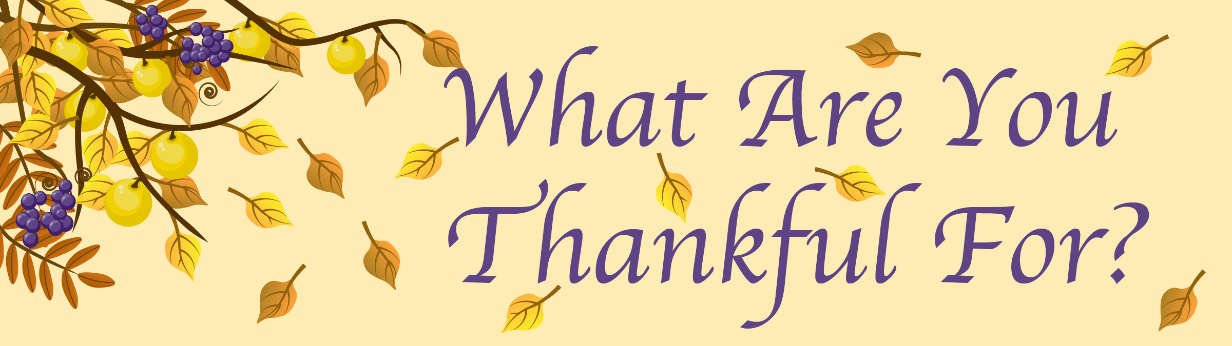 What are you thankful for?